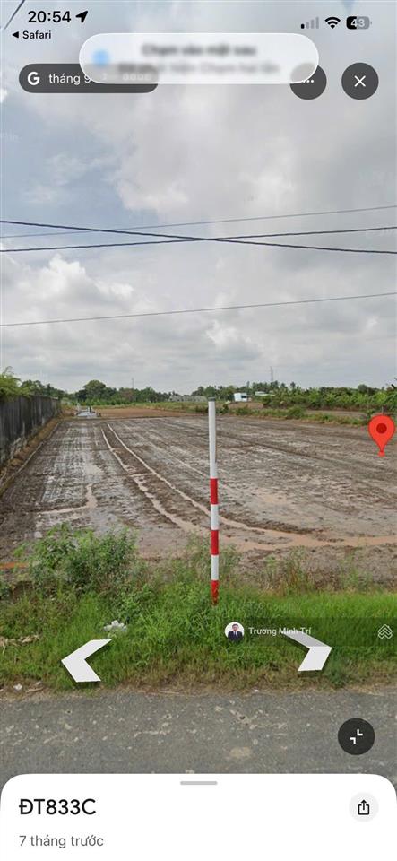 Đất lúa 2.900m2 (36x87m) đường nhựa dt833c giá tốt