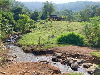 Chính chủ bán trang trại bám suối, gần hà nội, 3 mặt tiền, sẵn nhà gỗ đủ tiện nghi, xe vào tận nơi