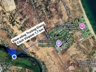 Cần bán lô góc 2 mặt kiệt 400 m2, cách sông chỉ 15 m, giá chỉ 4 tr/m2