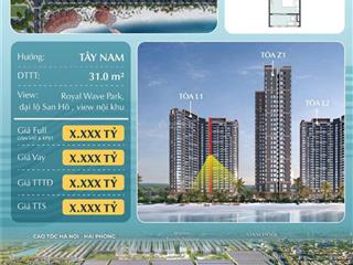 Sở hữu ngay quỹ căn độc quyền tầng đẹp, view biển hồ tạo sóng cực chất