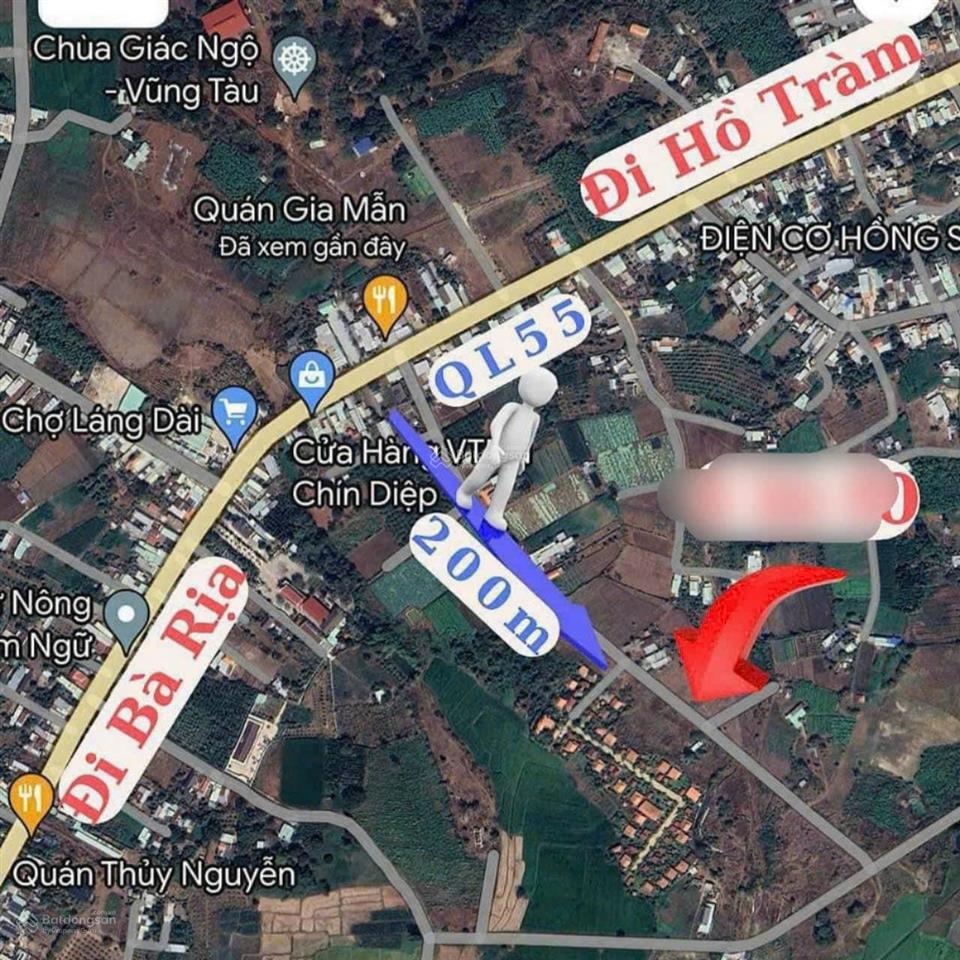 144m2 đường nhựa gần biển hồ tràm. 890 triệu, sổ riêng, tc 80m2