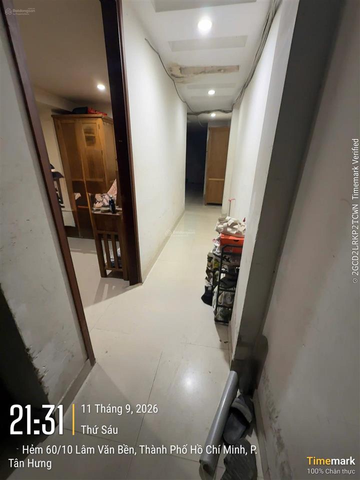 9.58 tỷ  chdv 70m2 (4,2x16,5m) mt nhựa 60 lâm văn bền, q7  5 tầng + lửng + st 10pn khoán 30tr/th