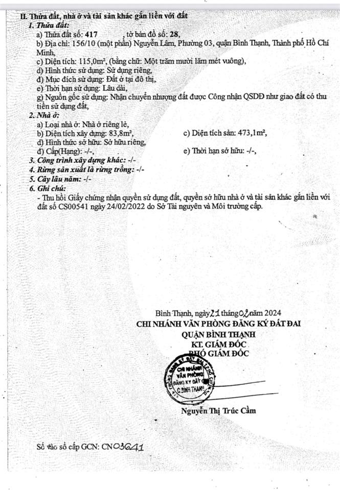 Bán cc mini, đường nguyễn lâm, phường 3, bình thạnh, hcm, 23,5 tỷ, tdt 473 m2
