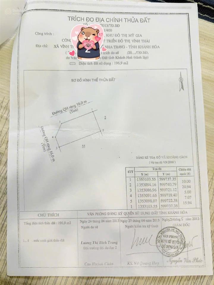 Lô góc 197m2 kđt mỹ gia gói 2 chỉ 47tr/m2, giá thương lượng/  0931 800 ***