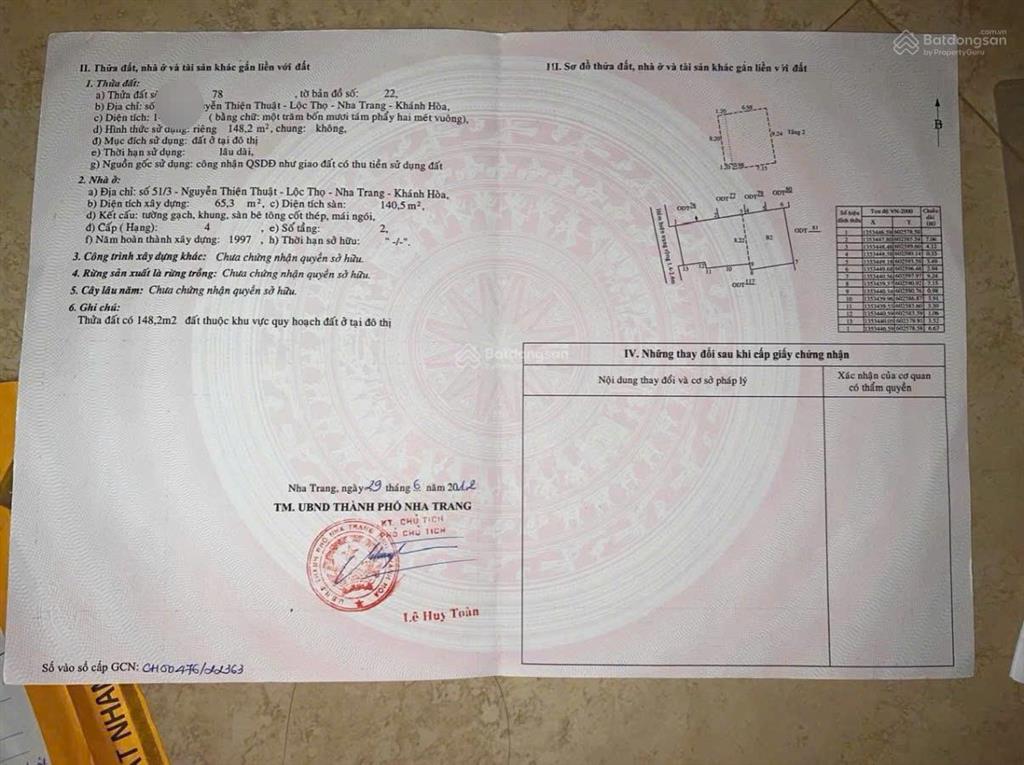 Căn nhà vườn nghỉ dưỡng 148m2 hẻm hùng vương thông qua nguyễn thiện thuật, đi bộ tắm biển chỉ 200m