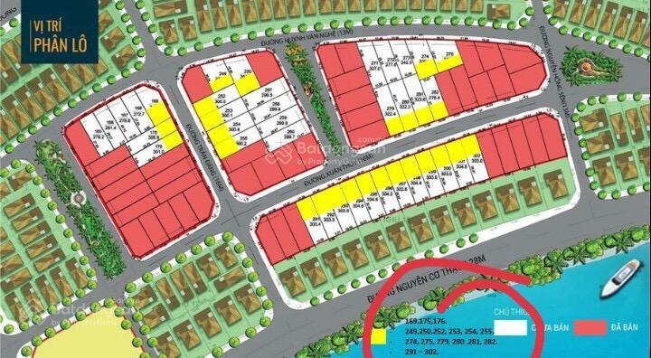 Bán đất mặt biển nha trang đường nguyễn cơ thạch giá 115 triệu/m2 sổ đỏ riêng vị trí đắc địa