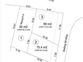Bán 3 lô đất đường trạm điện, hòn nghê, vĩnh ngọc, nha trang. dt 74m2 đến 99m2. sổ hồng thổ cư