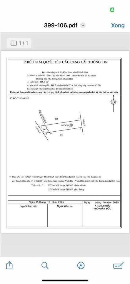 Bán đất đường hoà trung, vĩnh hoà, nha trang. dt 115m2. sổ hồng thổ cư. hướng tây. giá 4,1 tỷ
