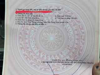 Bán lô góc đường thái thông, vĩnh thái, phường nam nha trang. khánh hoà. dt120m2. giá 4,850 tỷ