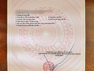 Bán đất thôn trung (hl45)vĩnh phương, phường bắc nha trang khánh hoà. dt 105m2 sổ hồng. giá 1,69 tỷ