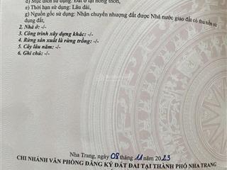 Bán đất tái định cư đất lành, vĩnh thái, nha trang. dt66m2. sổ hồng. giá3,1 tỷ. xây dựng tự do