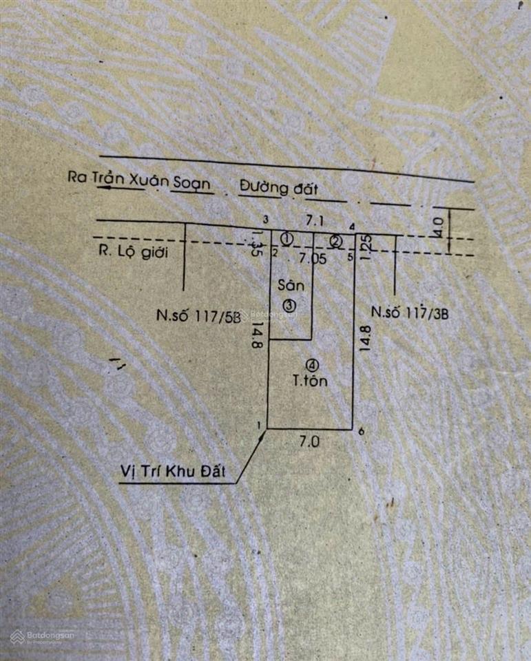 Bán nhà hẻm xe hơi, lô nhì đường trần xuân soạn, dt 7,1 x 16m, nhà cấp 4, giá 12 tỷ