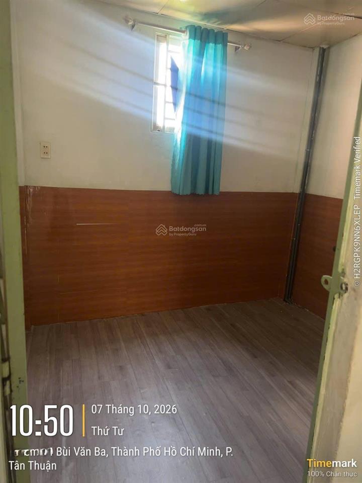 Nhà nguyên căn hẻm 44 đường bùi văn ba, kế bên khu chế xuất tân thuận, dt 3x7m, 1 lầu, 2pn, 1wc