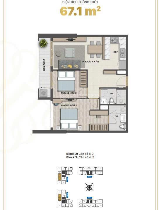 Tin thiệt  căn 2pn2wc giá 6.3 tỷ  hướng sông sài gòn