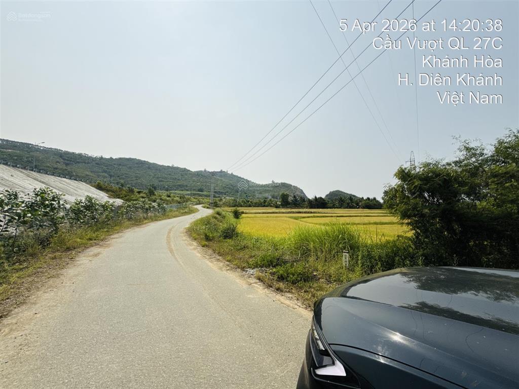 Cần bán gấp 209m2 đất lúa mặt tiền đường nhựa 10m ngang 28m ngay ql27c, gần trạm thu phí diên thọ