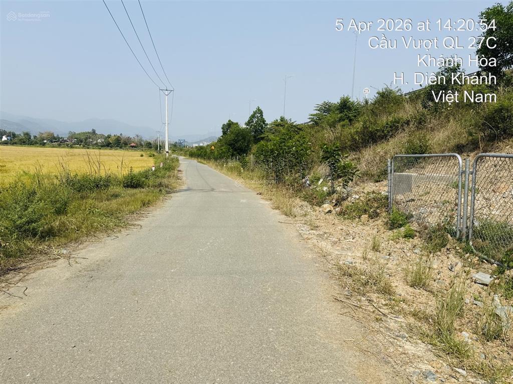 Cần bán gấp 209m2 đất lúa mặt tiền đường nhựa 10m ngang 28m ngay ql27c, gần trạm thu phí diên thọ