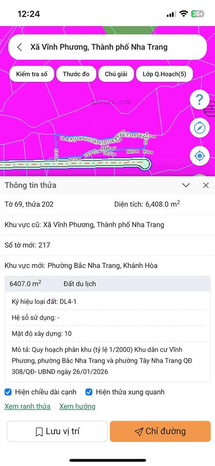 Đất vườn gần hồ đắc lộc  vĩnh phương. diện tích 4802m2 ngang 170m, đất đẹp, bằng phẳng giá 900tr