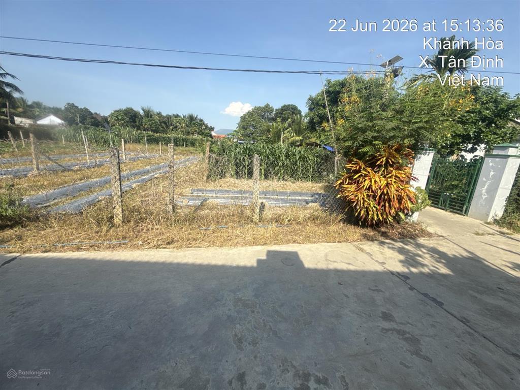 Bán lô đất hiệp thạnh  ninh bình  ninh hoà. diện tích 173,1 m2 có 120m thổ cư, ngang 6,5m 590tr