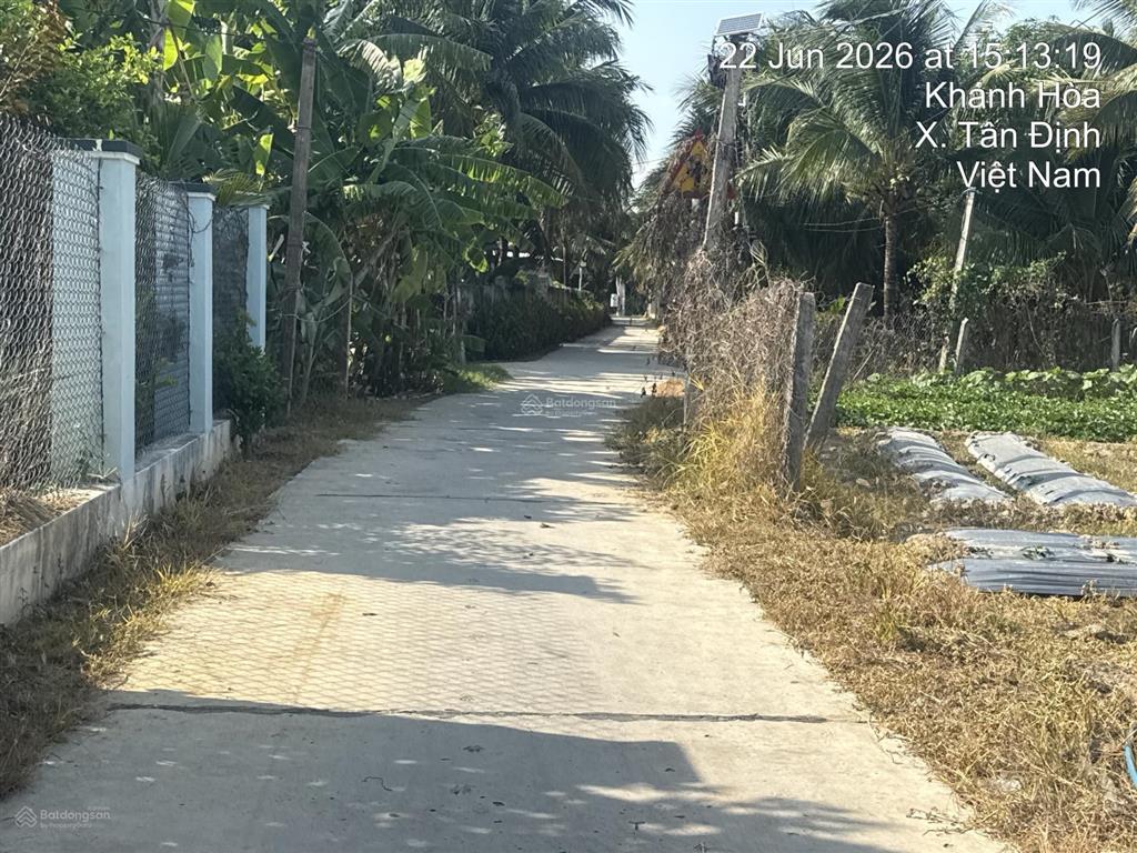 Bán lô đất hiệp thạnh  ninh bình  ninh hoà. diện tích 173,1 m2 có 120m thổ cư, ngang 6,5m 590tr