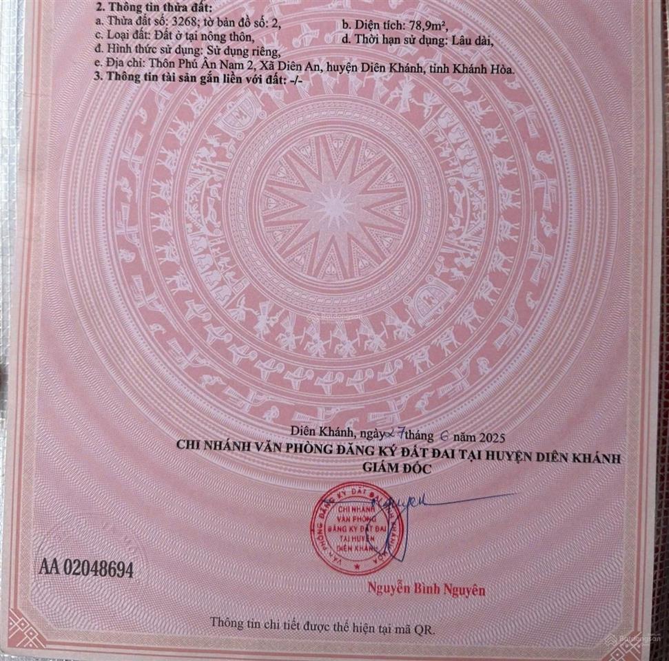 Bán căn nhà 2 tầng mới tinh tại phú ân nam 2, diên an, sát kdt phú ân nam 2 tỷ 680triệu