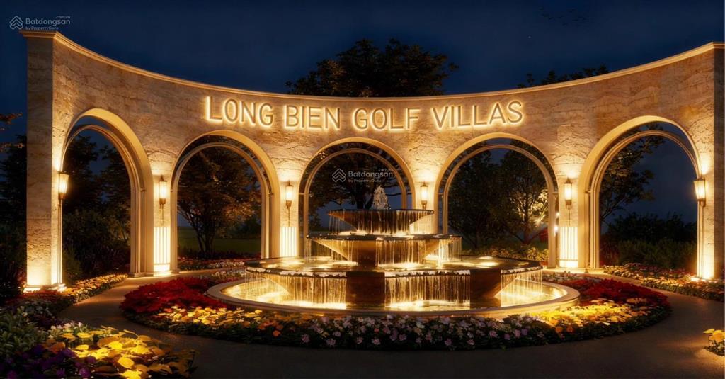 Bán bt đơn lập tinh hoa 2 lô 58 hướng tb 365,5m2 đất xd 921,3m2 thô view giữa vườn hoa lớn 135 tỷ