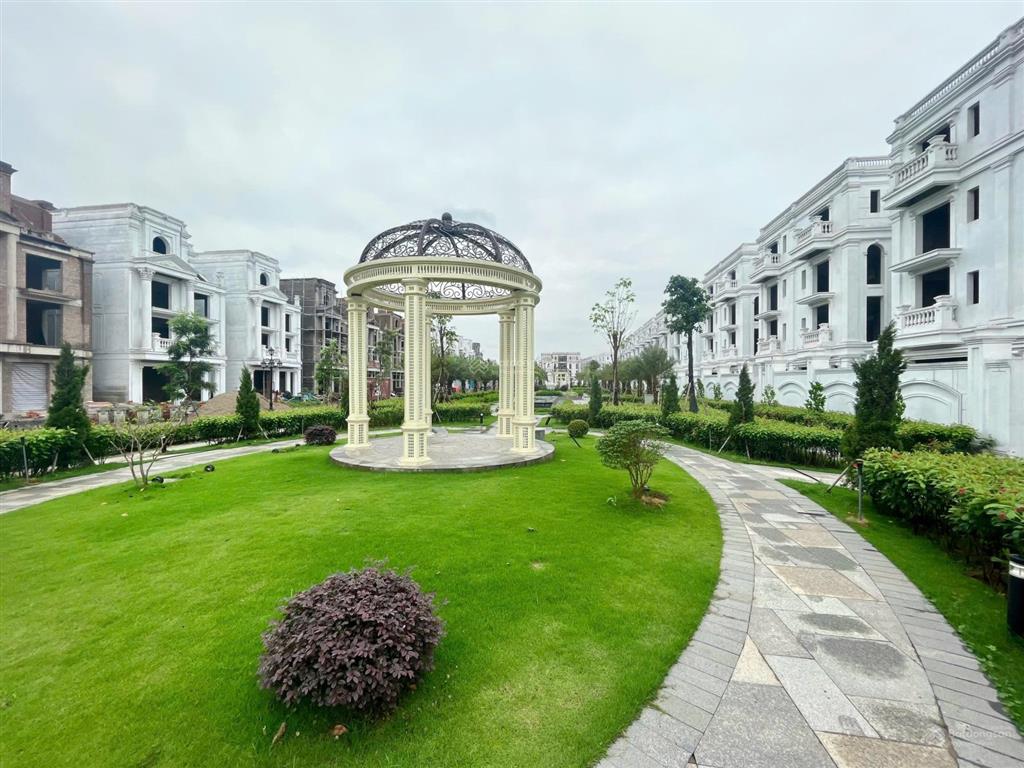 Bán gấp bt long biên golf villas hướng đn, 338m2 có hầm căn thô xd 800m2 view vườn hoa giá 118 tỷ
