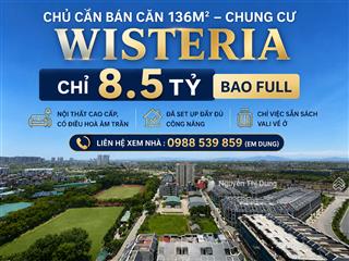 Chủ nhà cần bán căn hộ 136m2 chỉ 8.5 tỷ bao phí  đã có full nội thất cao cấp, điều hoà âm trần.