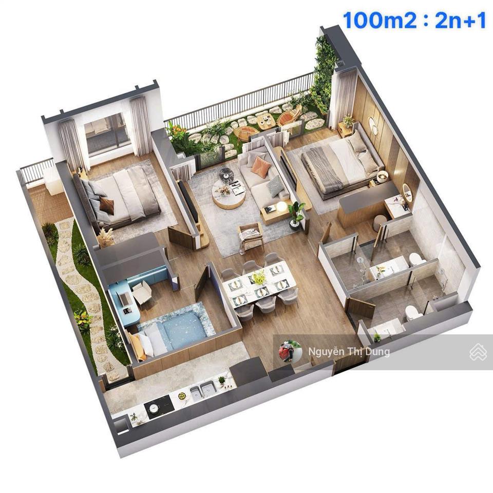 Quỹ căn chuyển nhượng giá tốt wisteria  chỉ từ 5.8 tỷ  hỗ trợ bank  đã có sổ.