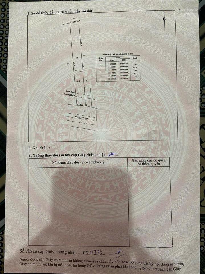 Bán đất tại đt 8, hòa phú, củ chi, giá tốt chỉ với 9,2 tỷ, 510.8m2 thổ cư