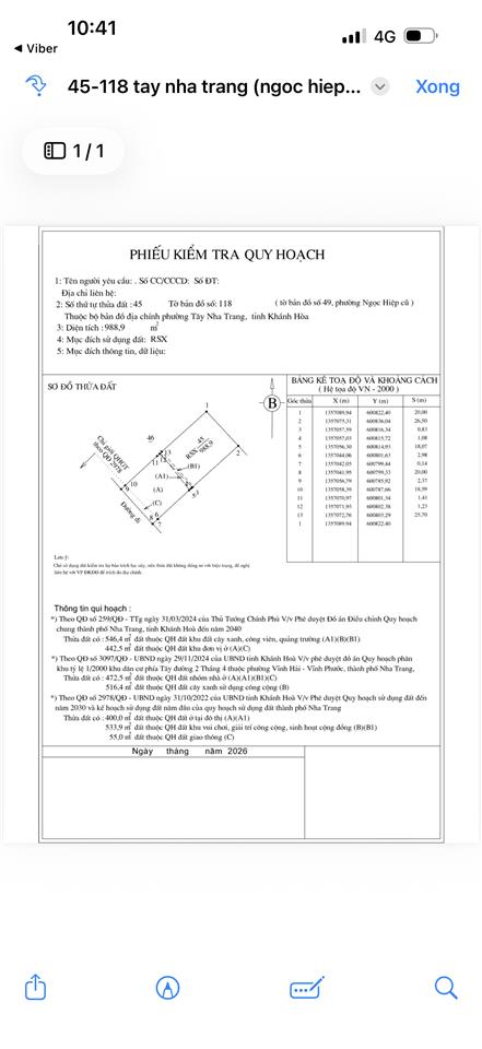 Đất mặt tiền ngô đến ngay suối khoáng nóng tháp bà tp nha trang. 988.9m2 giá 8 tỷ