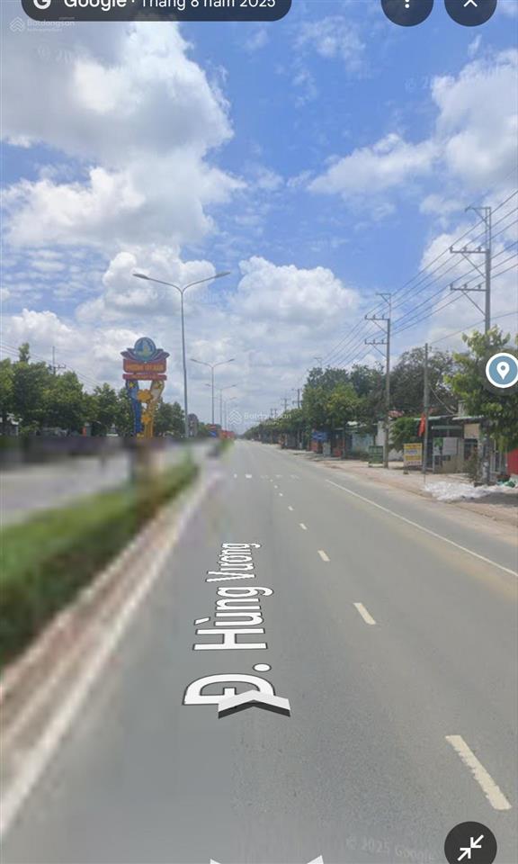 Bán lô đất 24x100m. 2400m2 mặt tiền đường hùng vương, bến cát, kcn rạch bắp 23 tỷ sổ hồng