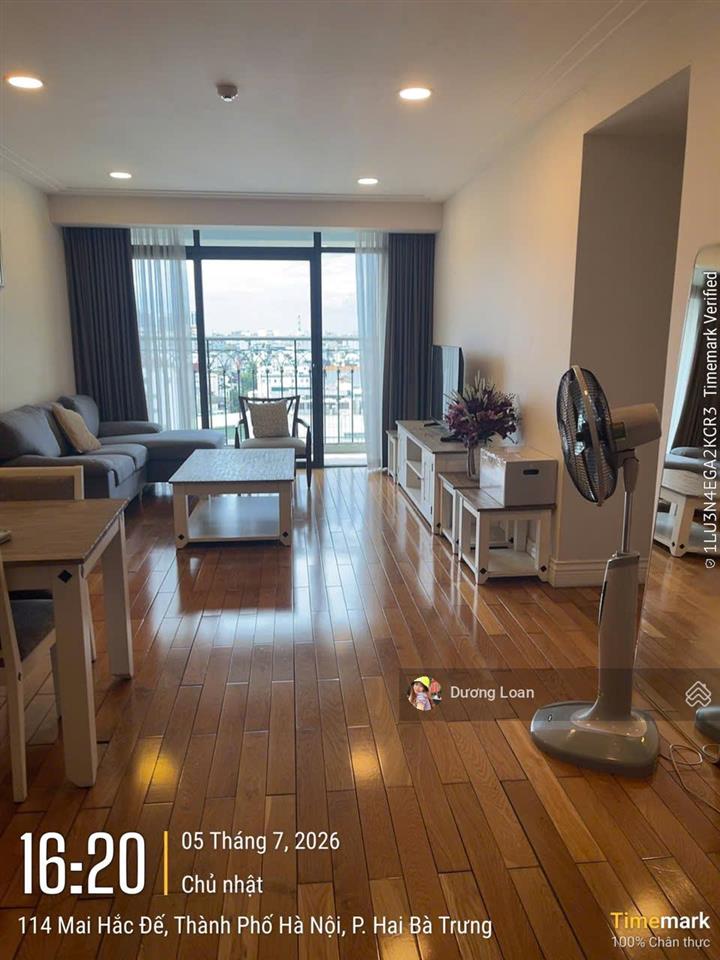 Cho thuê ch 2pn + 1, 130m² giá 30 triệu/tháng tại hoàng thành tower, lê đại hành, hai bà trưng