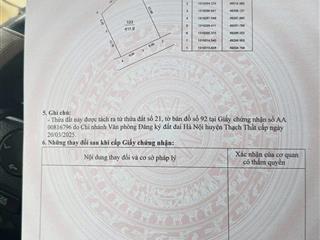 Hàng hiếm đất yên xuân thạch thất view cánh đồng thoáng đẹp các biệt thự xung quanh  0384 099 ***