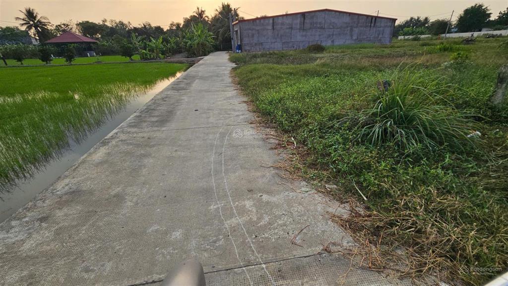 Bán gấp đất thổ cư đường bê tông, sổ đỏ sẵn, hướng đông, cách ql1a chỉ 1km, giá siêu tốt