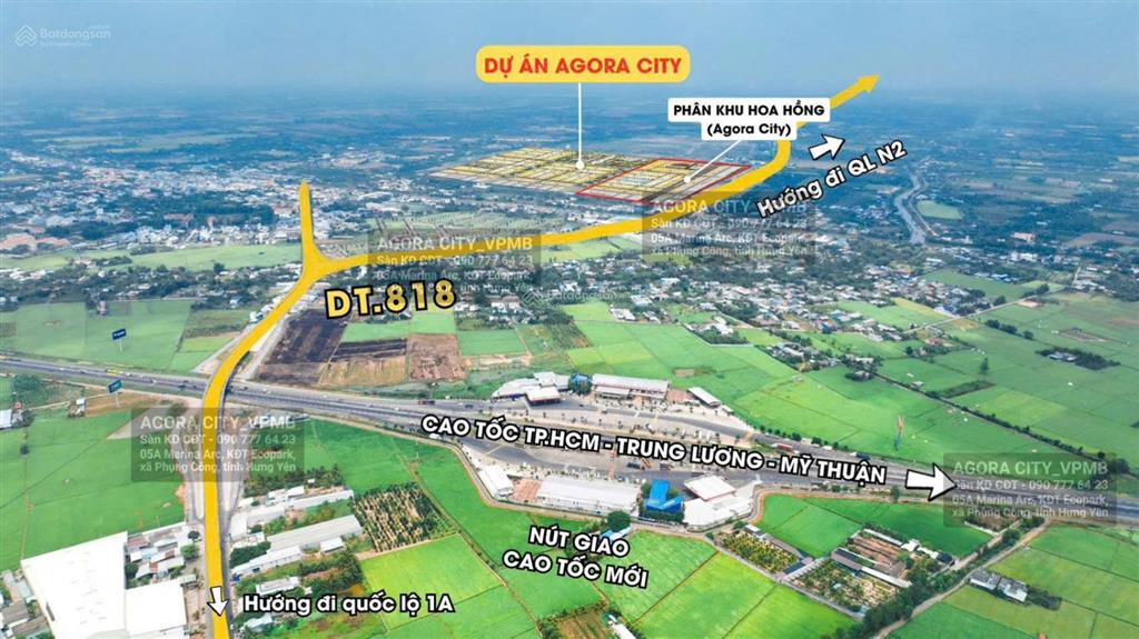 Bán gấp lô đất đẹp 2 mặt tiền 100m2, khu phức hợp trung thủ thừa, đất đô thị, sổ sẵn, chỉ 1tỷ650