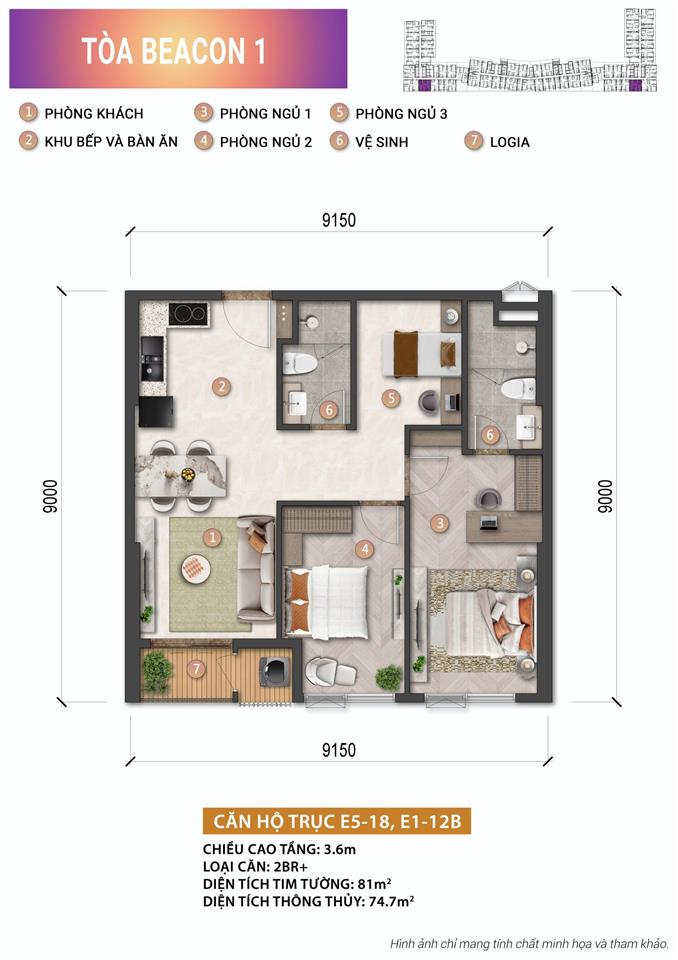 15% ký hđmb  70% đến nhận nhà  30% trả chậm 2 năm | beacon tower