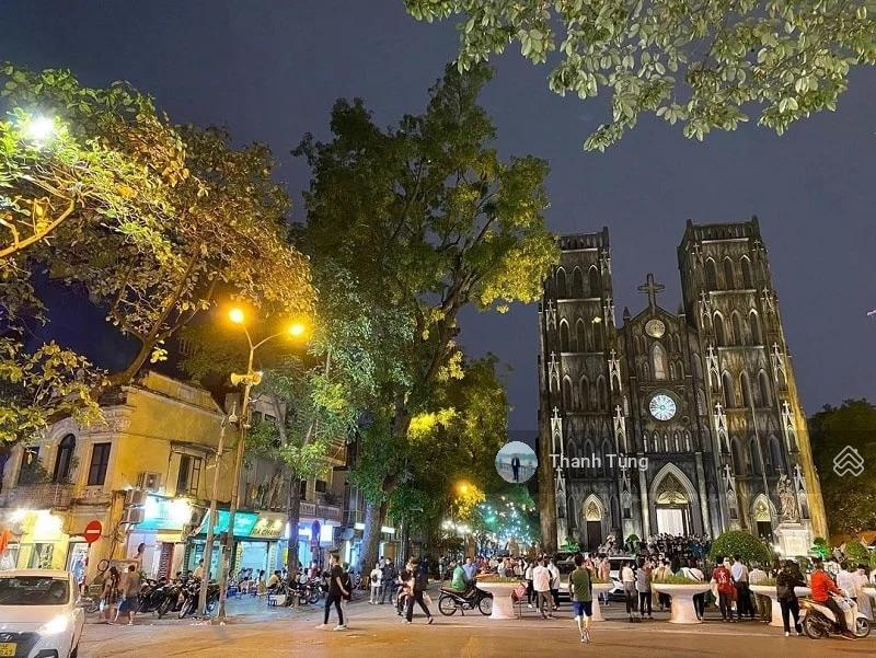 Lô đất hai mặt tiền siêu hiếm vị trí vàng phố nhà chung  nhà thờ lớn kinh doanh siêu đỉnh