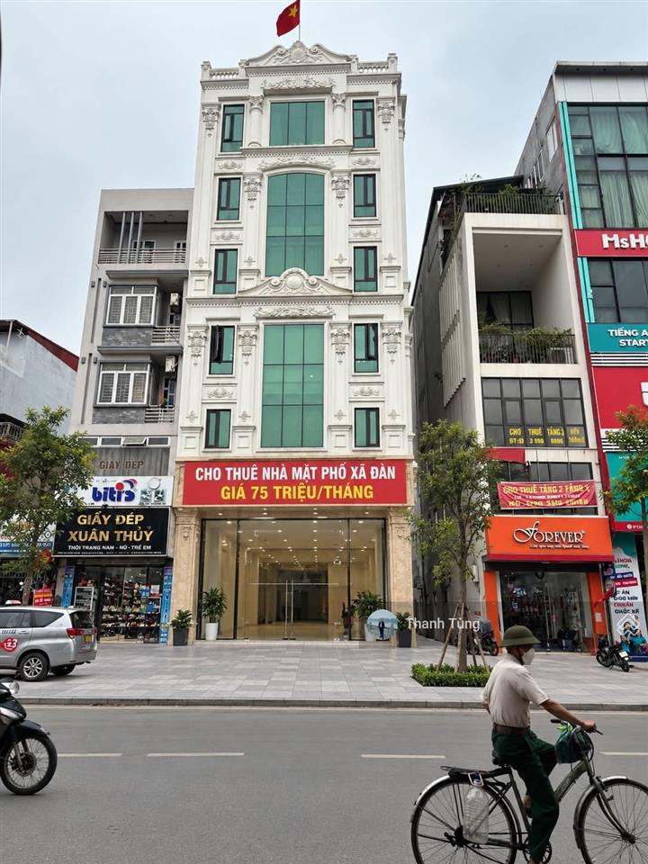 Cho thuê toà nhà 7t thang máy có hầm tại mặt phố xã đàn  đủ các tiêu chuẩn về pccc