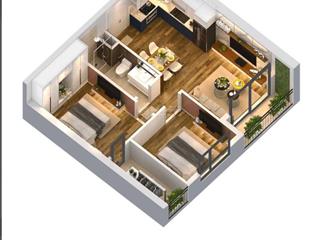 Bán căn 54m2 tại anland complex 2pn, 1vs tầng đẹp 1x full đồ, sổ đỏ chính chủ 0911 460 ***