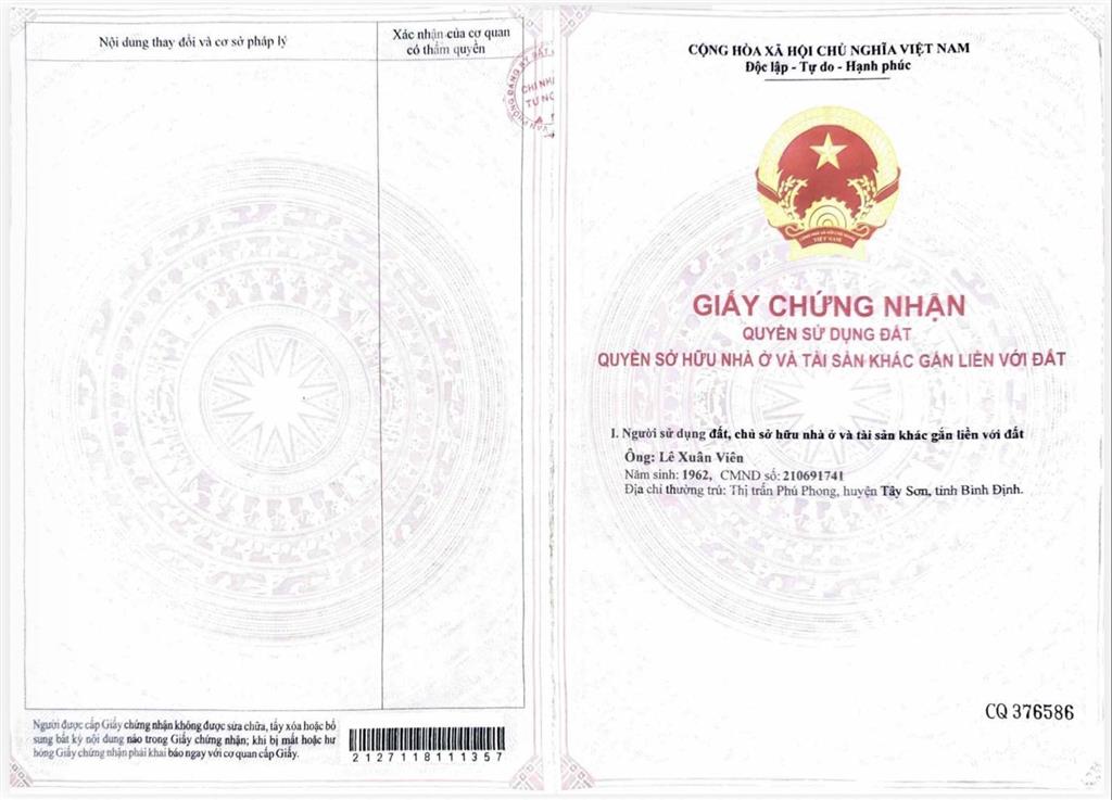 Bán 3762 mét vuông đất ở 100% tại thôn điền hòa