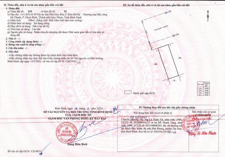 Chính chủ bán 4 lô góc đại phú gia kđt bắc hà thanh 435,5m2 ngay mặt tiền ql19b