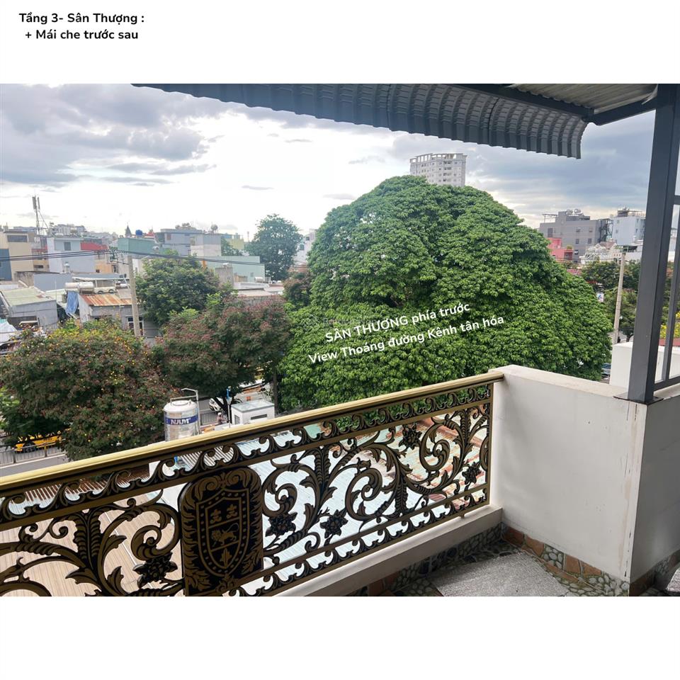 Bán nhà hẻm 325/4/5 kênh tân hóa 1 trệt 2 lầu 1 sân thượng  sổ hồng riêng hoàn công đầy đủ