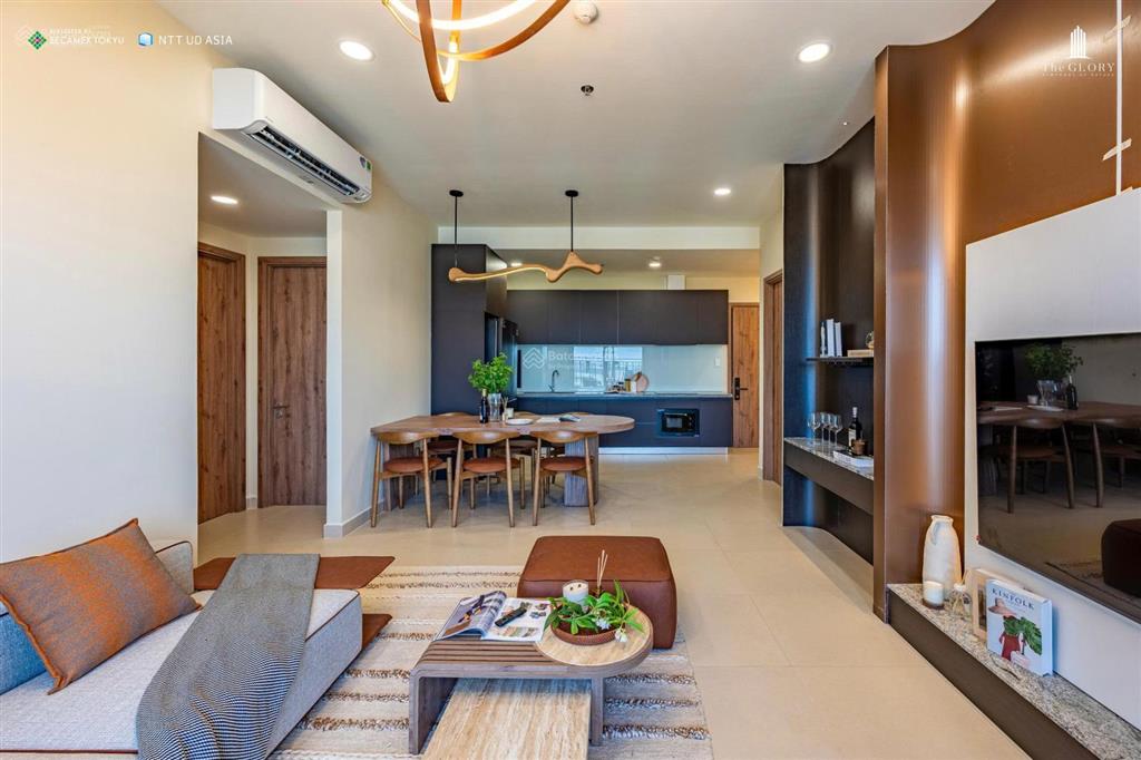 Bán căn mẫu 3pn2wc85.7m2 full nội thất tại the glory cạnh siêu thị aeon, đầu tư cho thuê 25tr/th