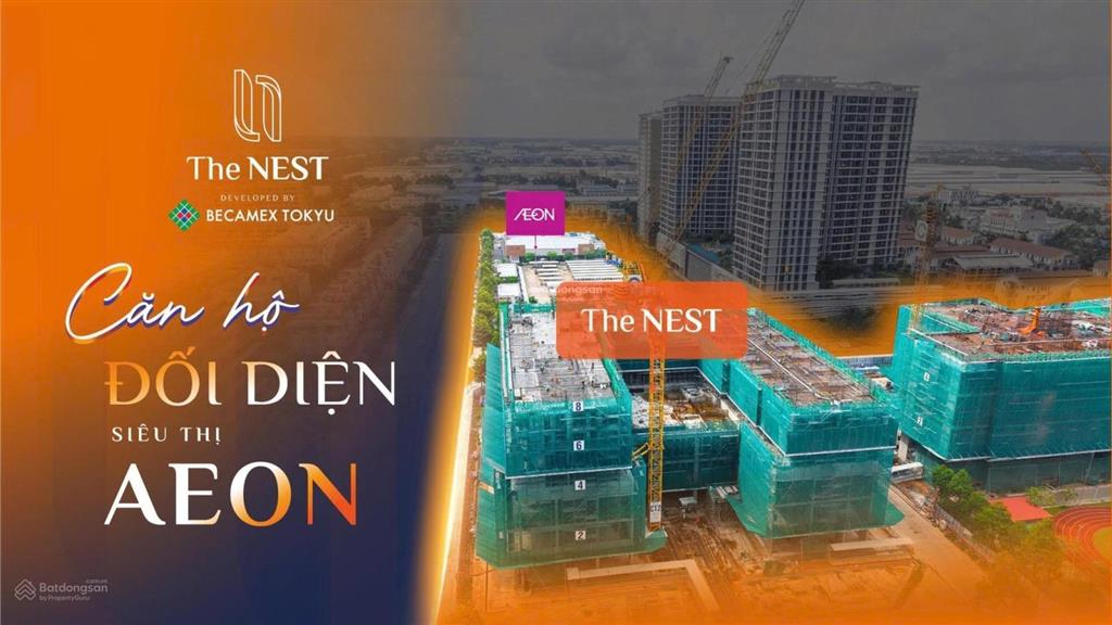 Mở bán căn hộ the nest studio 34,2m2 tầng 21 cạnh siêu thị aeon và trường singapore cho thuê 9tr/th