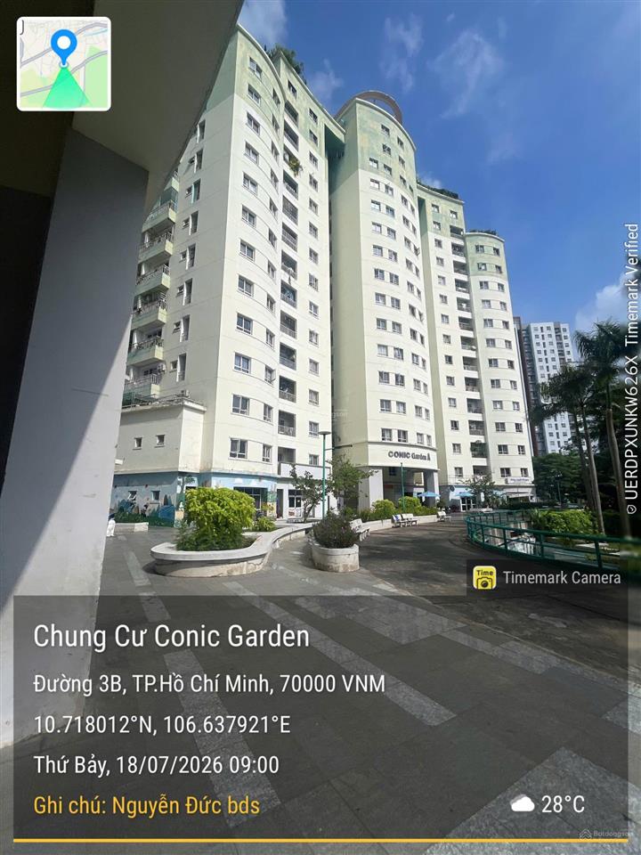 Bán căn hộ conic garden 1pn1wc=1 tỷ 7, sổ hồng sẵn, hỗ trợ vay,  0933 666 *** e đức