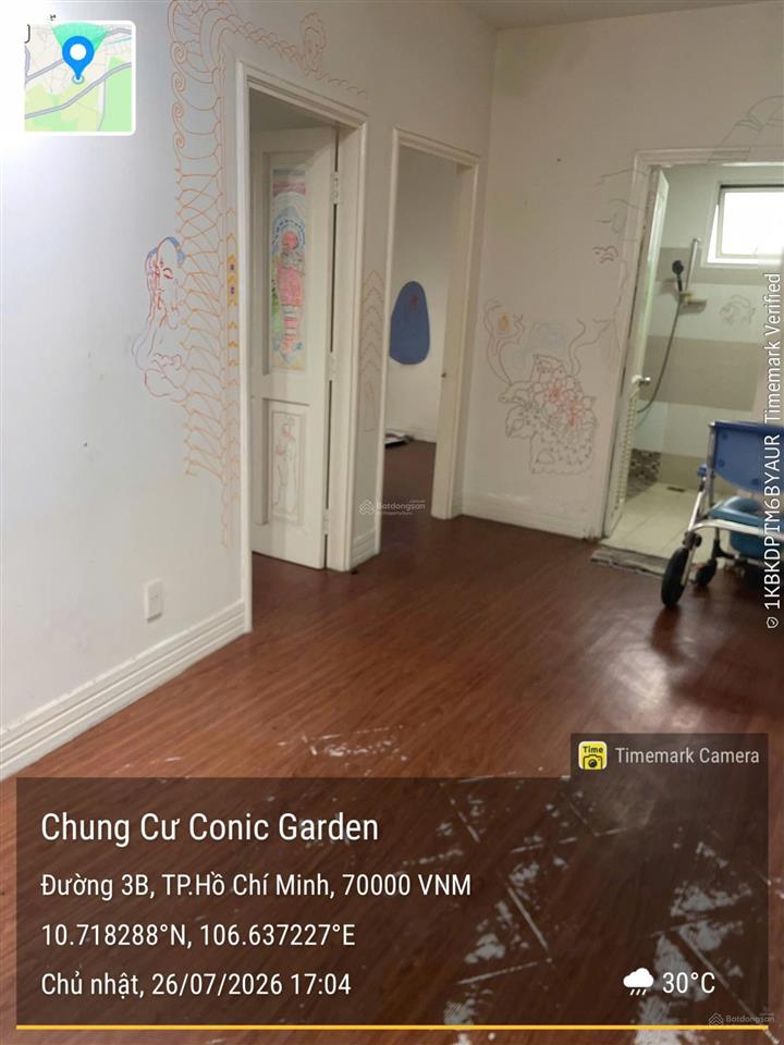 Bán căn hộ conic garden 1pn1wc=1 tỷ 7, sổ hồng sẵn, hỗ trợ vay,  0933 666 *** e đức