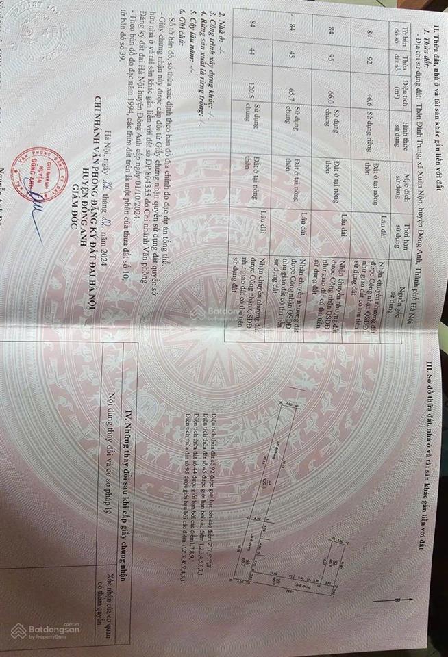 Bán đất đình trung xuân nộn đông anh hà nội