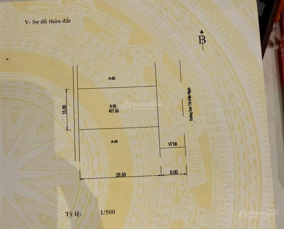 Chuyển nhượng 428m2 quỹ đất mặt tiền võ nguyên giáp view biển