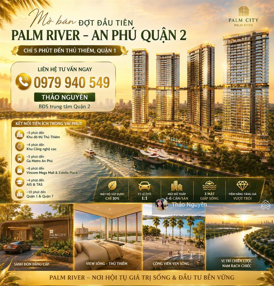 Mua trực tiếp cđt chỉ từ 6,3 tỷ căn studio căn hộ nghỉ dưỡng tại palm river. alo em 0979 940 ***