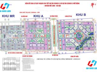 Bán gấp lô 5x liền kề 1 khu b cienco 5 mê linh 100m2 giá 4,8tỷ